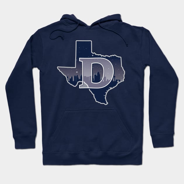 Dallas Cowboys State Outline Hoodie by stayfrostybro